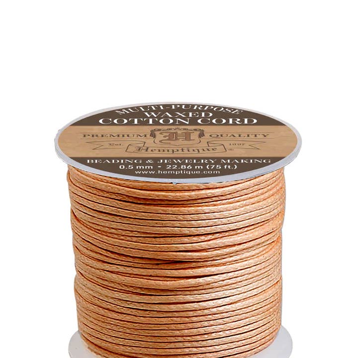 Hemptique – material para artesanato por atacado – Cordão de Algodão Encerado 0,5mm / 1mm / 2mm3