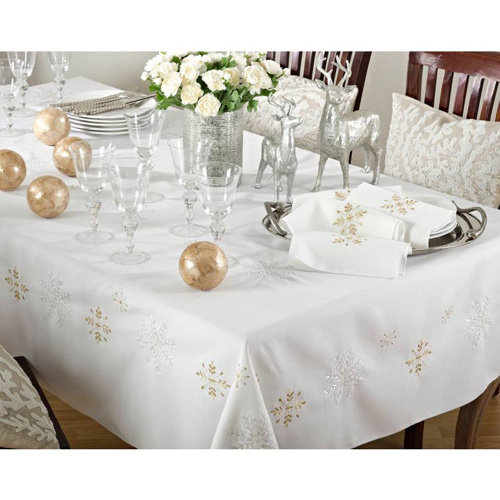 Saro Lifestyle - Wholesale Table Runner - Snowflake Runner