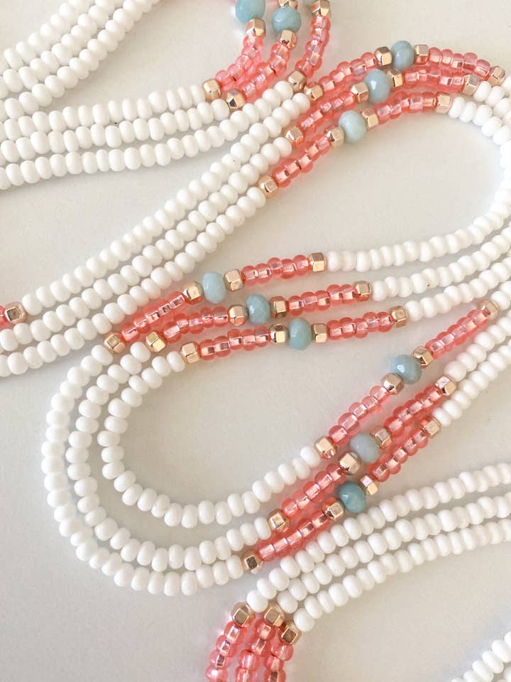 Pink und reiner Amazonit für den Großhandel von The Vybe Collection