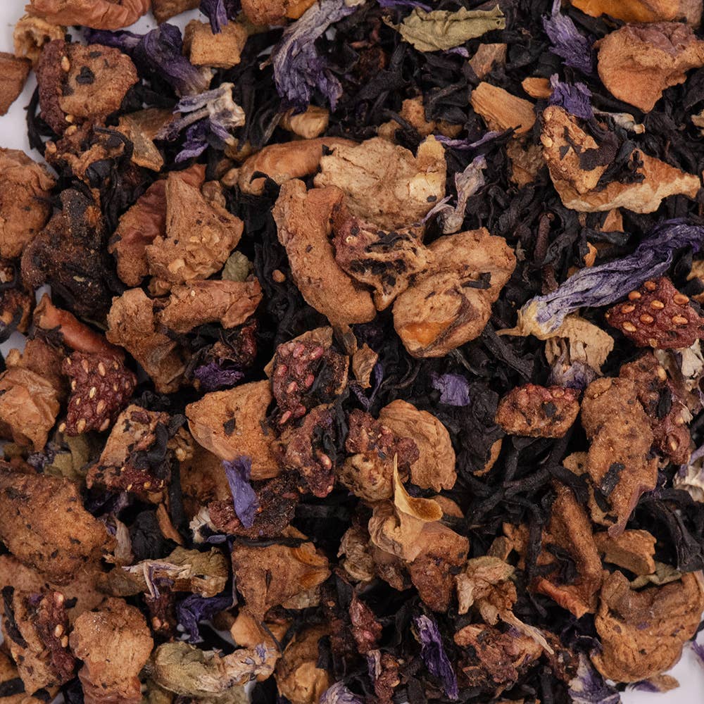 PROVENCE D'ANTAN - Wholesale Health/Detox Tea - Organic* Apple Strawberry Black Tea Fillin - 90g Box /Bulk2