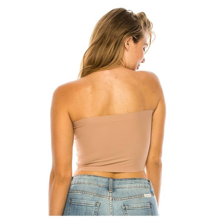 Paperdoll - Vente Bustier – femme - Bustier sans bretelles en tube 90% polyamide 10% élasthanne5