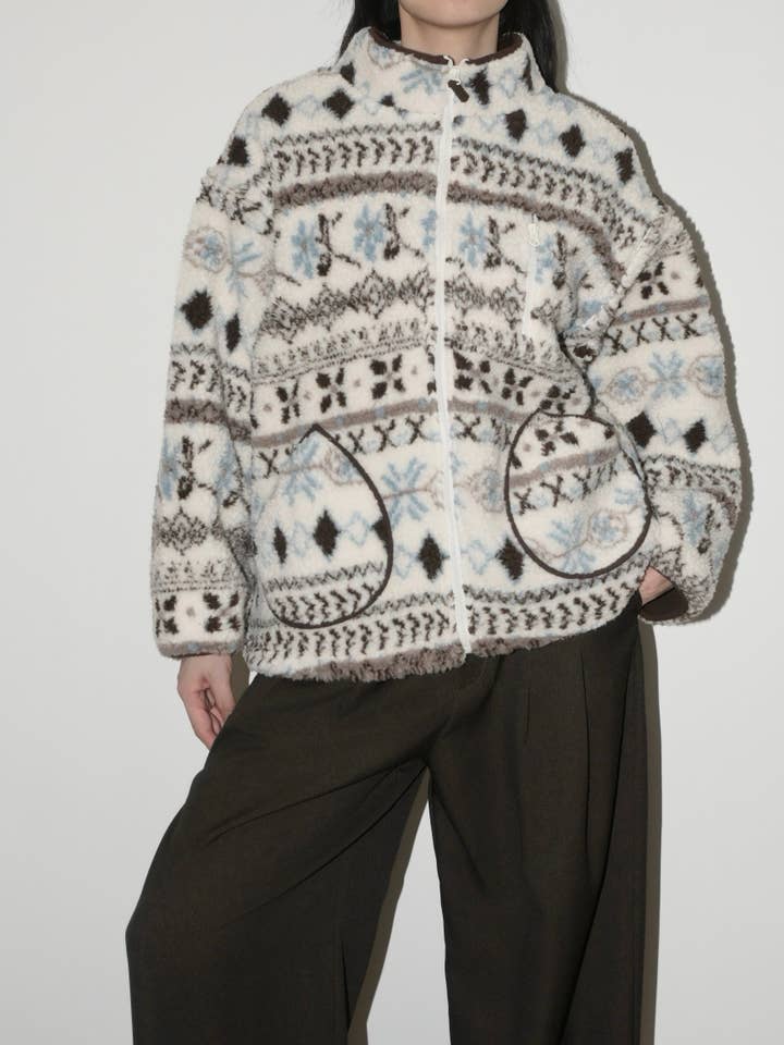 Chaqueta de forro polar con mangas desmontables para venta al por mayor de Blanc.Noize