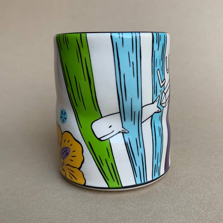 The Bowl Maker - Wholesale Drinking Glass/Cup - Lucky Whale Cup - Large