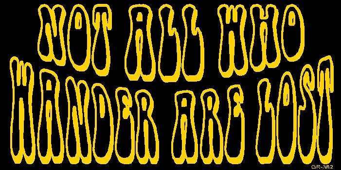 Gypsy Rose - Vente Autocollant - Sticker pare-chocs non tous ceux qui errent sont perdus0