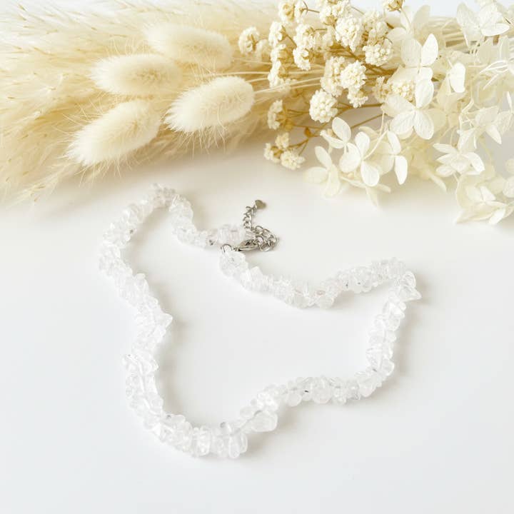 Collana Pietra Quarzo Cristallo per la vendita all'ingrosso da parte di Produtos Namasté