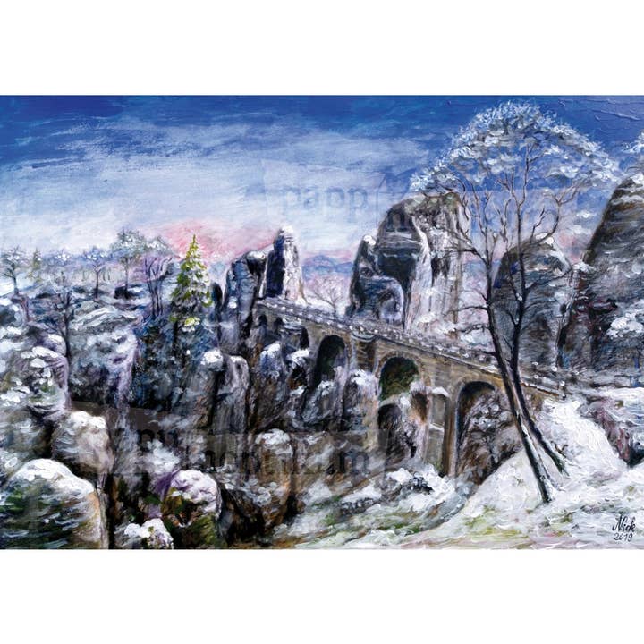 Saxon Suíça - Bastei (calendário do advento) por atacado de Pappnoptikum