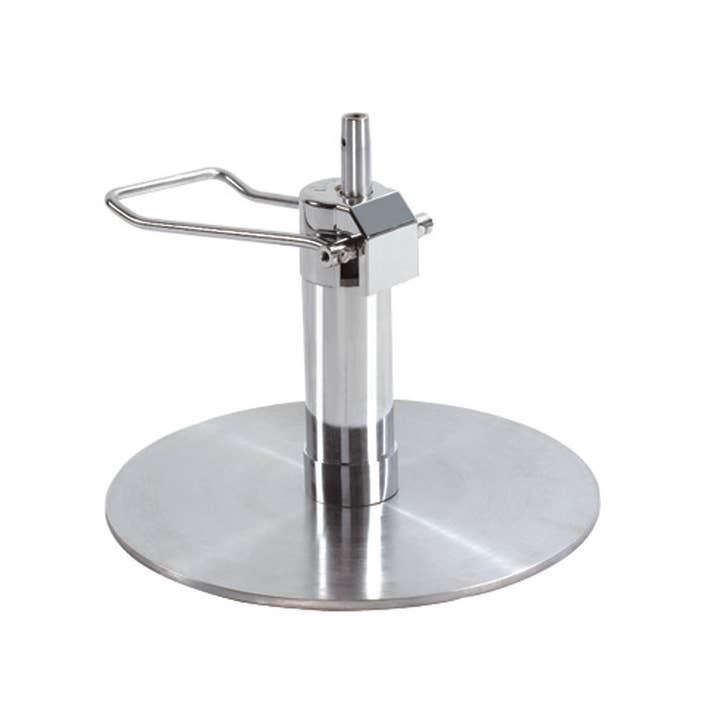 SEP Stainless Steel Round Hydraulic Base Set for wholesale by Salon Equipment Pros