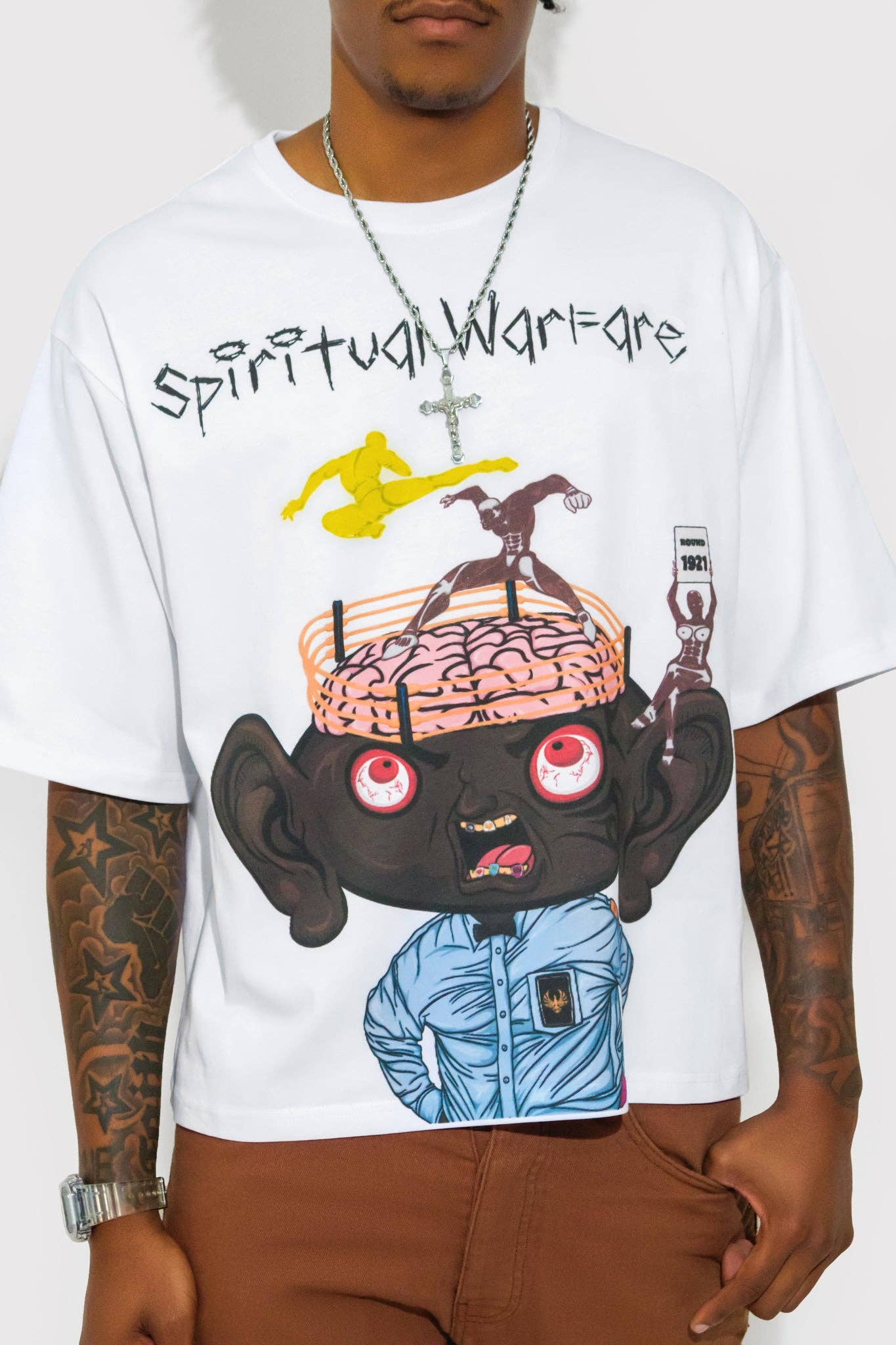 1921Movement – Großhandel T-Shirt mit Siebdruck – Unisex – Geistige Kriegsführung2