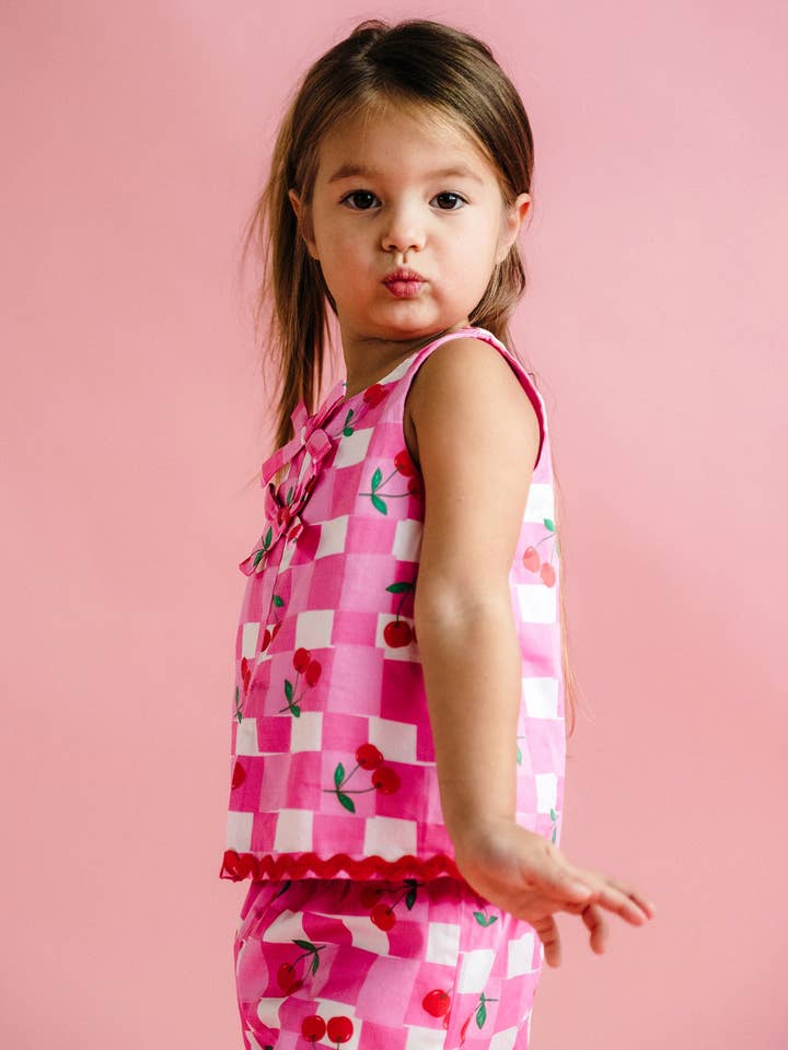 GINGHAM MARY SHORT & TOP SET for wholesale on Faire2