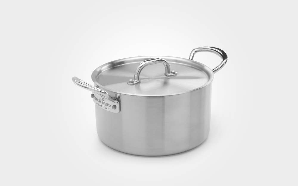 samuel groves - Wholesale Cooking Pot - Classic 26cm Stainless Steel Triply Casserole Pan with Lid9
