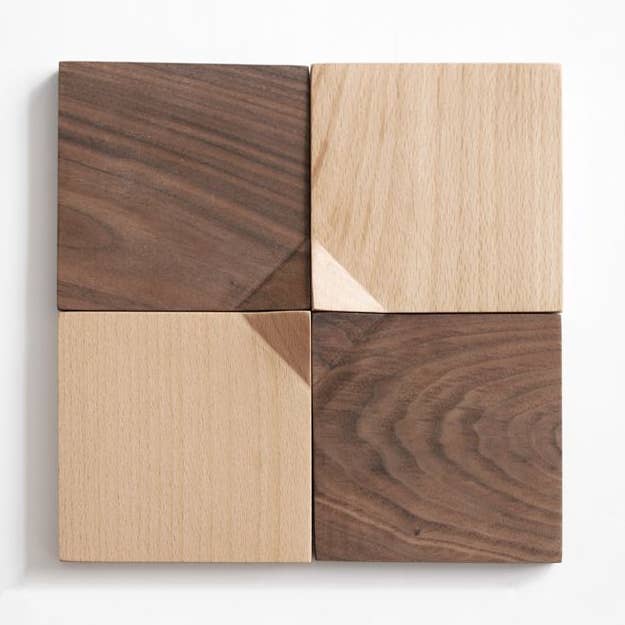 Gohobi Japanese Walnut Wood Angled Coaster for wholesale by Gohobi (We cover U.S. import duties)
