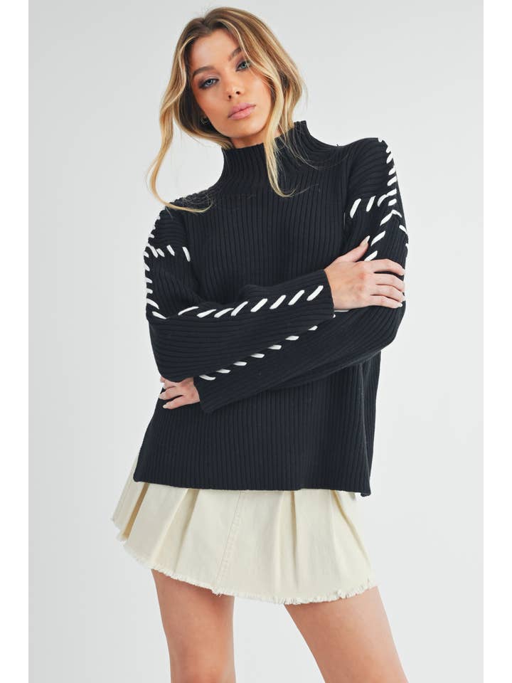 AEMI + CO - Wholesale Knit Sweater - Women's - 3234EK Georgina Sweater5