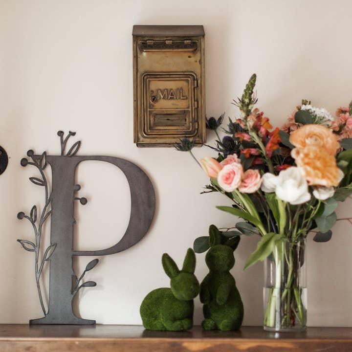 Keystone Steel Co. - Wholesale Wall Accent - Botanical Letter Wall Decor9