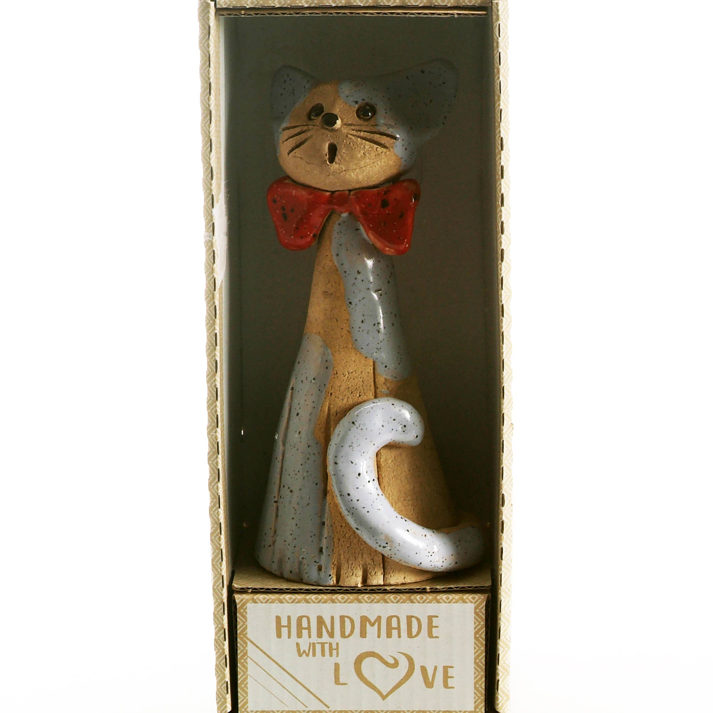 Enigma Supplies - Vendita all'ingrosso Statuette decorative - Simpatica statuetta decorativa in ceramica a forma di gatto | 2 stili6