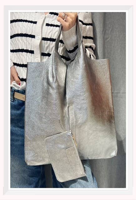 Z et Z - Wholesale Belt Bag - Women's - Grained leather or iridescent leather tote bag2