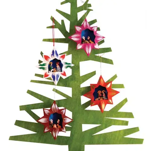 Inter-American Trading Inc. - Wholesale Ornament -  Paper Retablo Nativity Ornament0