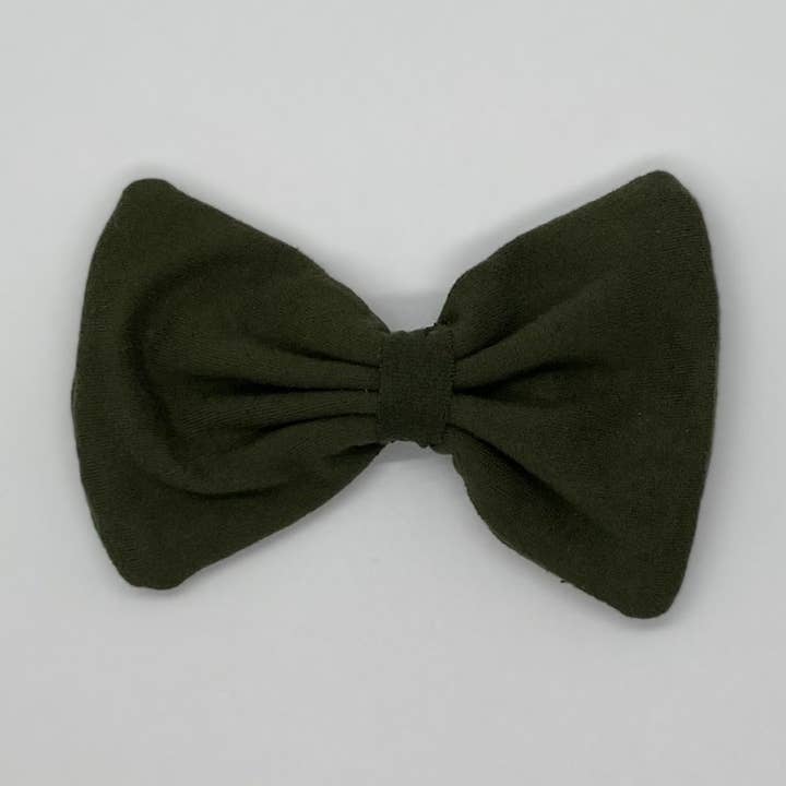 Olive Clip for wholesale by Happy Badger Headbands LLC