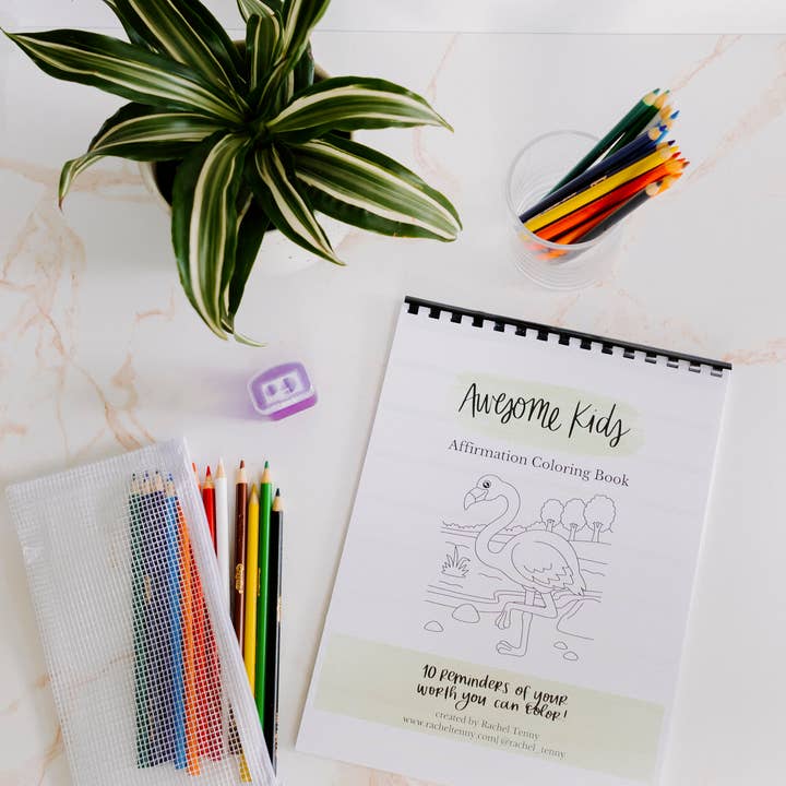 Fantastico libro da colorare per bambini | Matite colorate e astuccio per la vendita all'ingrosso da parte di Rachel Tenny