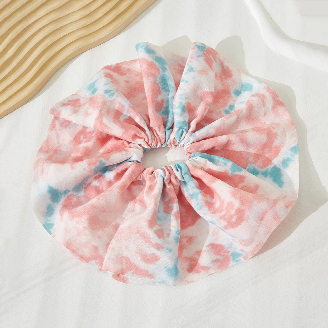 Fashion City - Wholesale Scrunchie - Women's - Tie-Dye Silky Hair Scrunchie3