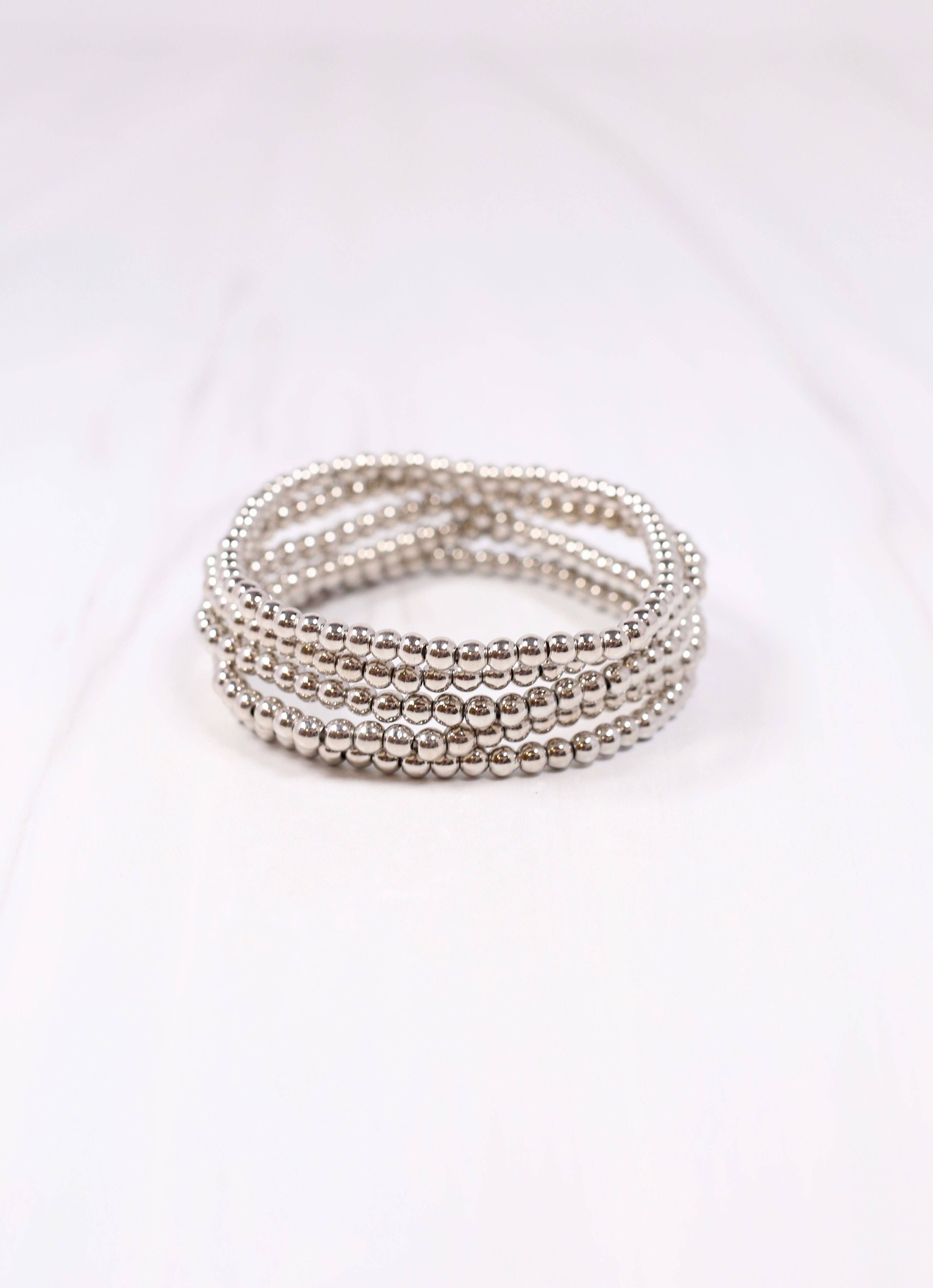 Caroline Hill - Wholesale Jewelry Set - Kendale Bracelet Set SILVER