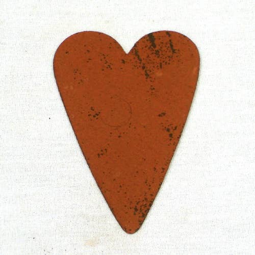 3" Flat Rusty Heart for wholesale by A.T. Imports