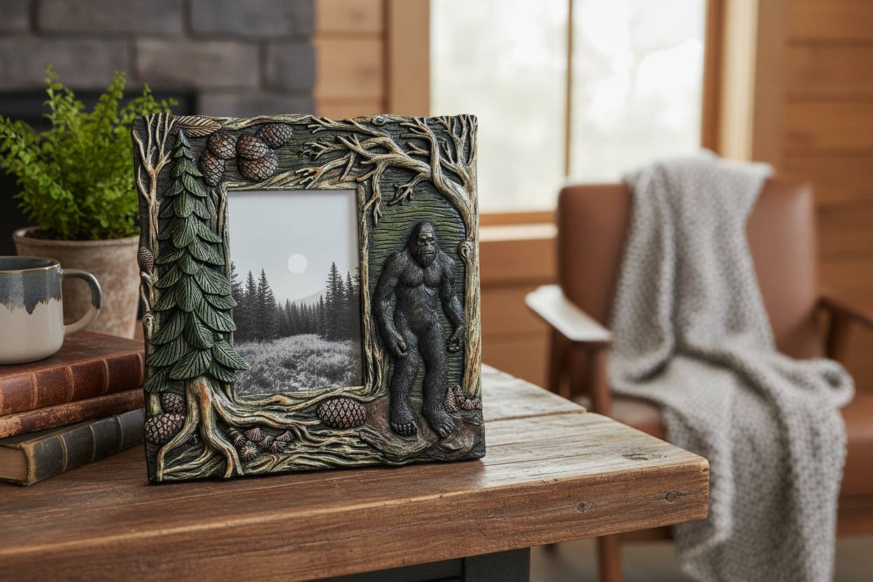 De Leon Collections - Wholesale Picture Frame - Bigfoot Woods Forest Nature Pinecone 6” x 4” Picture Frame2
