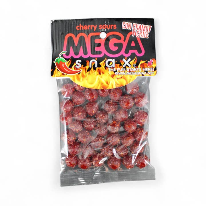 MegaSnax Cherry Sours with Chili and Chamoy for wholesale by MEGASNAX