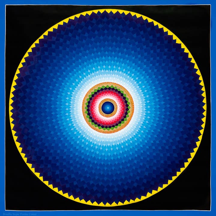 Håndlavet Lotus Mandala Thangka – Kunsten af Indre Fred for engroshandel hos Boudha Stupa Thanka Centre