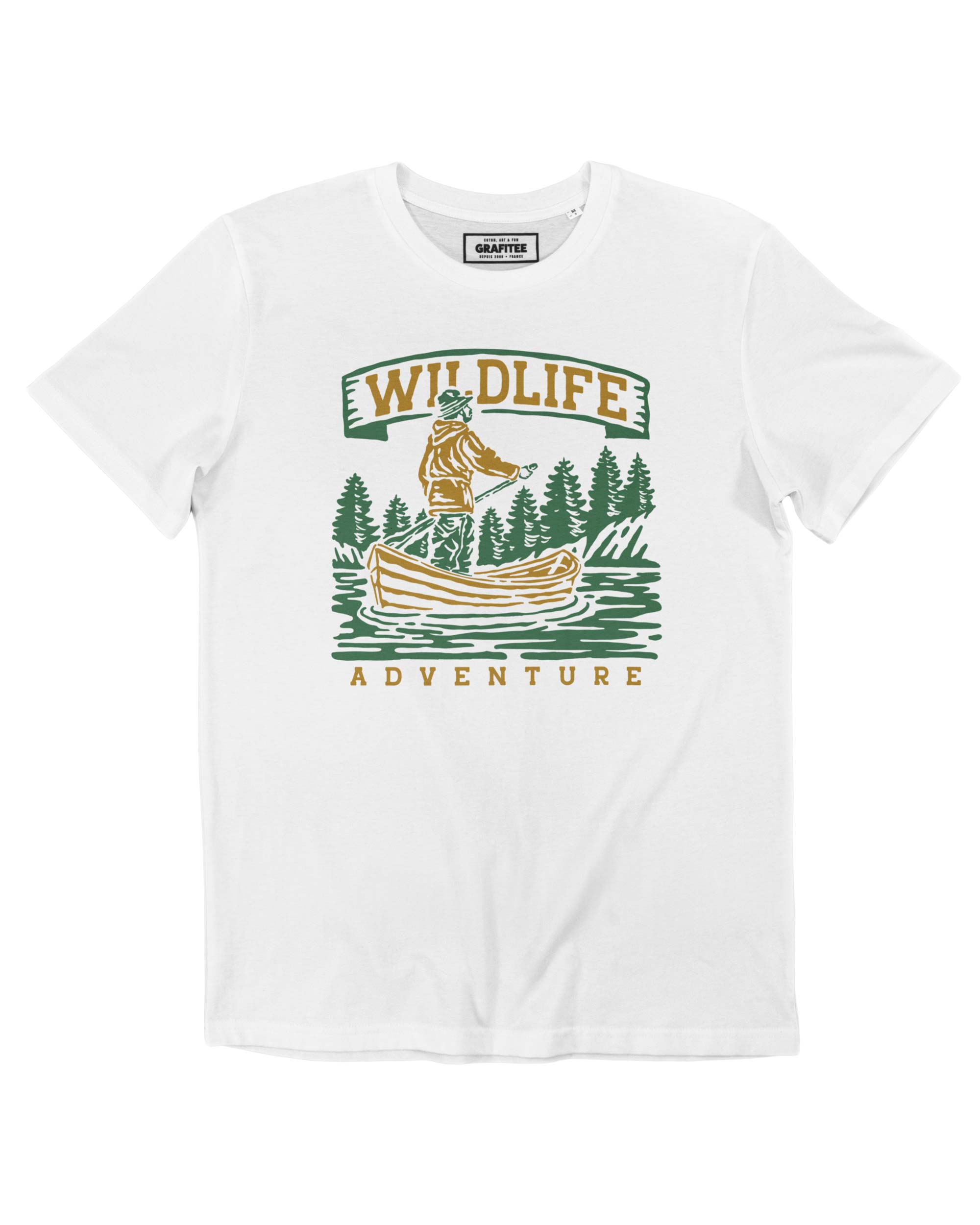 Grafitee - Wholesale Screen Printed T-Shirt - Unisex - Wildlife Canoe Tee - Midwest Nature Tee0