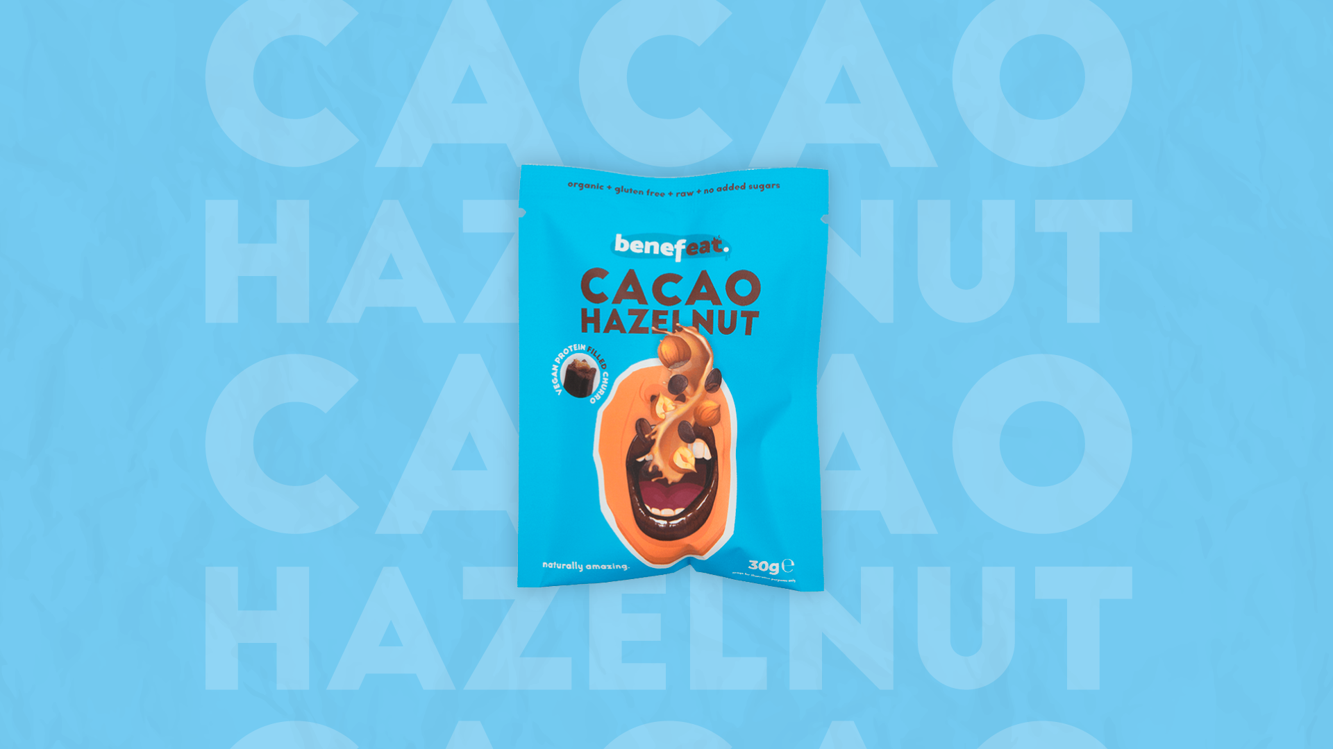 BENEFEAT - Wholesale Snack Bar - Organic Cocoa Protein Churro with Hazelnut filling without gluten1