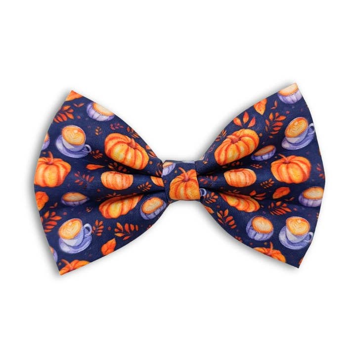 Coffee Paw - Pumpkin Pattern Dog Bow Tie for wholesale by Stylidog