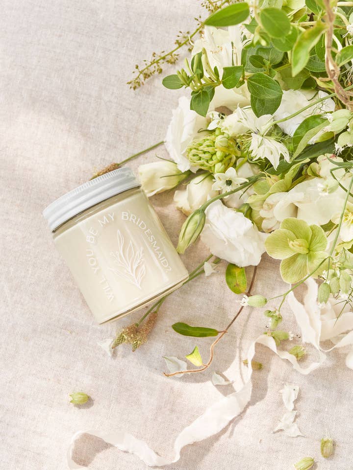 Collection pour mariage | 9oz Will you be my... Bougies au soja pour la vente par Wax Buffalo Pure Soy Candle Co.