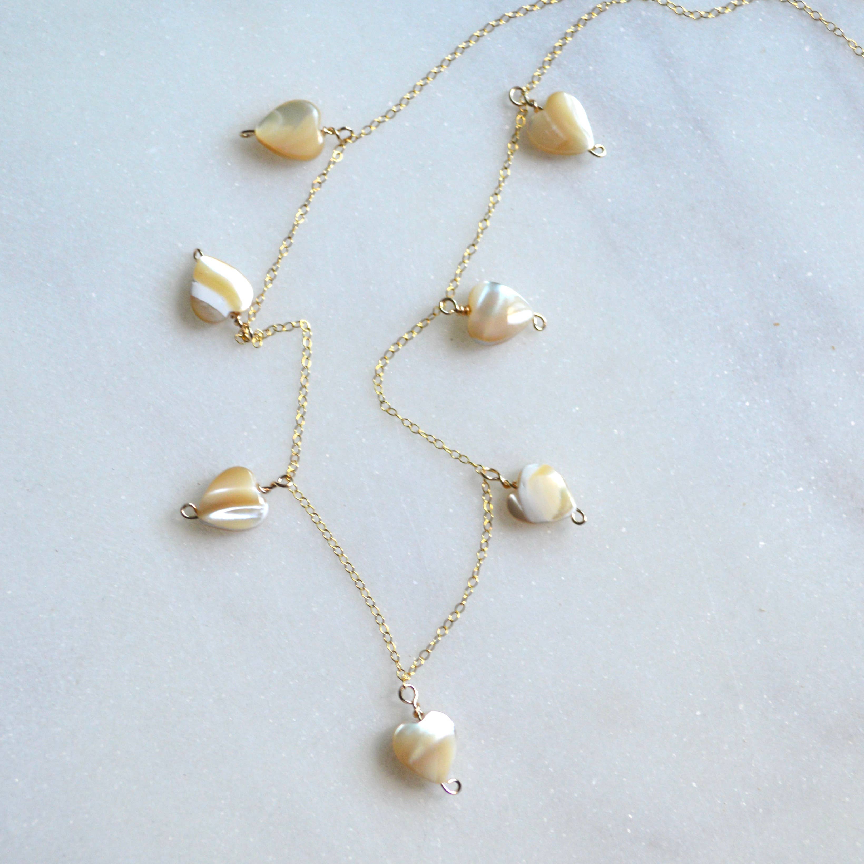 Salty But Sweet - Vendita all'ingrosso Collana con ciondolo/pendaglio - Collana con cuore in madreperla5