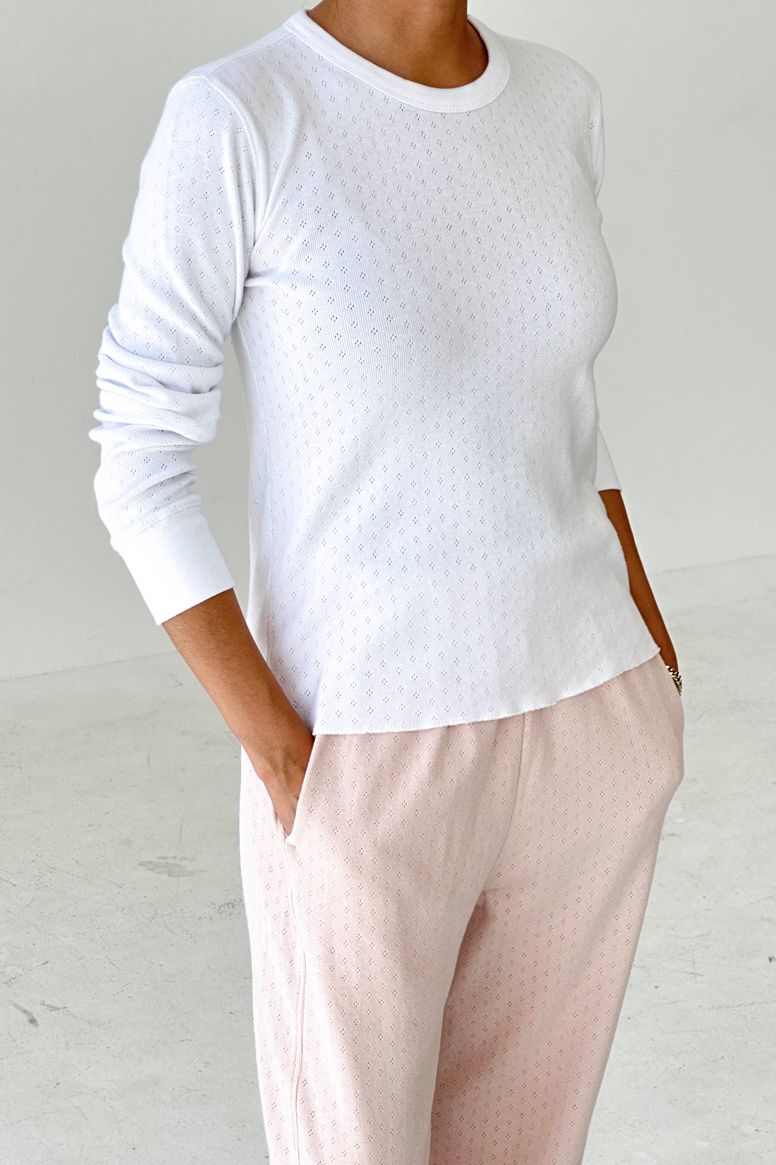 Le Bon Shoppe - Vendita all'ingrosso Maglietta - Donna - Maglietta Fondamentale Pointelle (2S-2M-1L)21