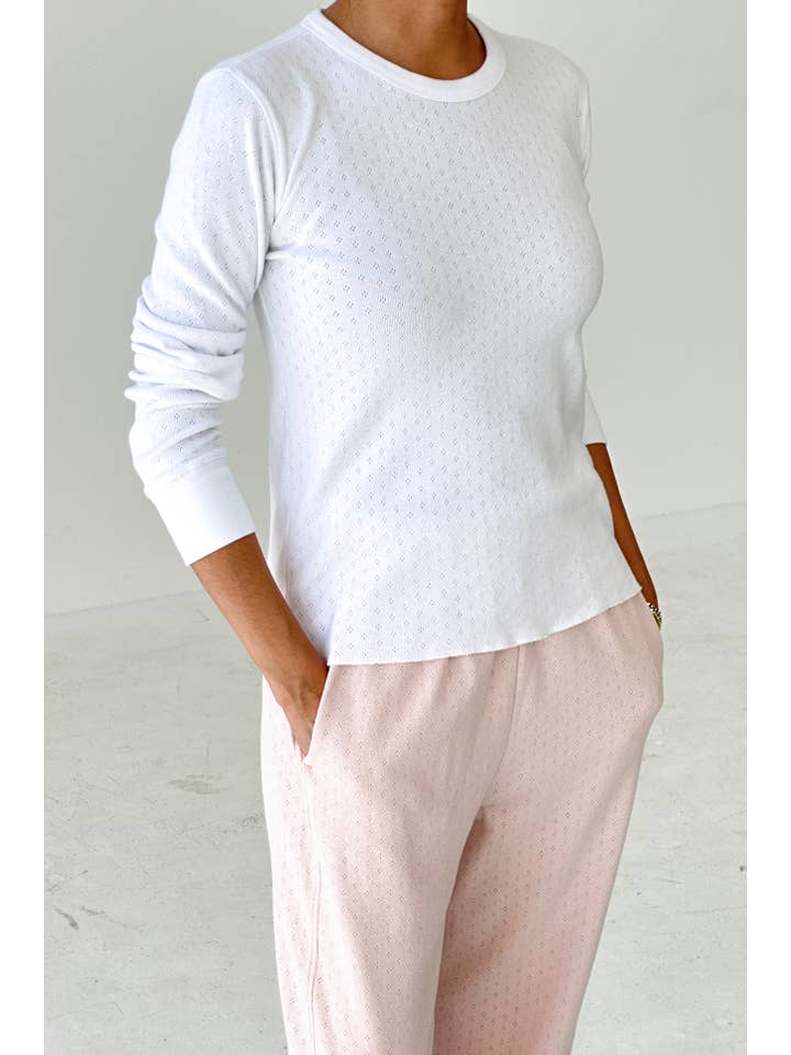 Le Bon Shoppe - Wholesale T-Shirt - Women's - Pointelle Fundamental Tee (2S-2M-1L)3