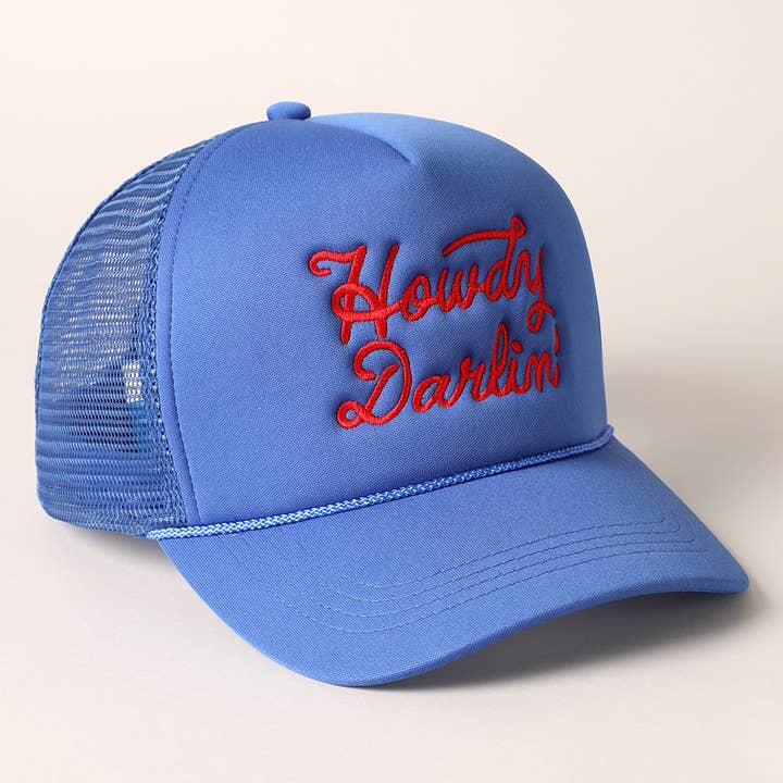 Fashion City - Wholesale Trucker Hat - Women's - Howdy Darlin' Embroidered Mesh Back Trucker Cap39