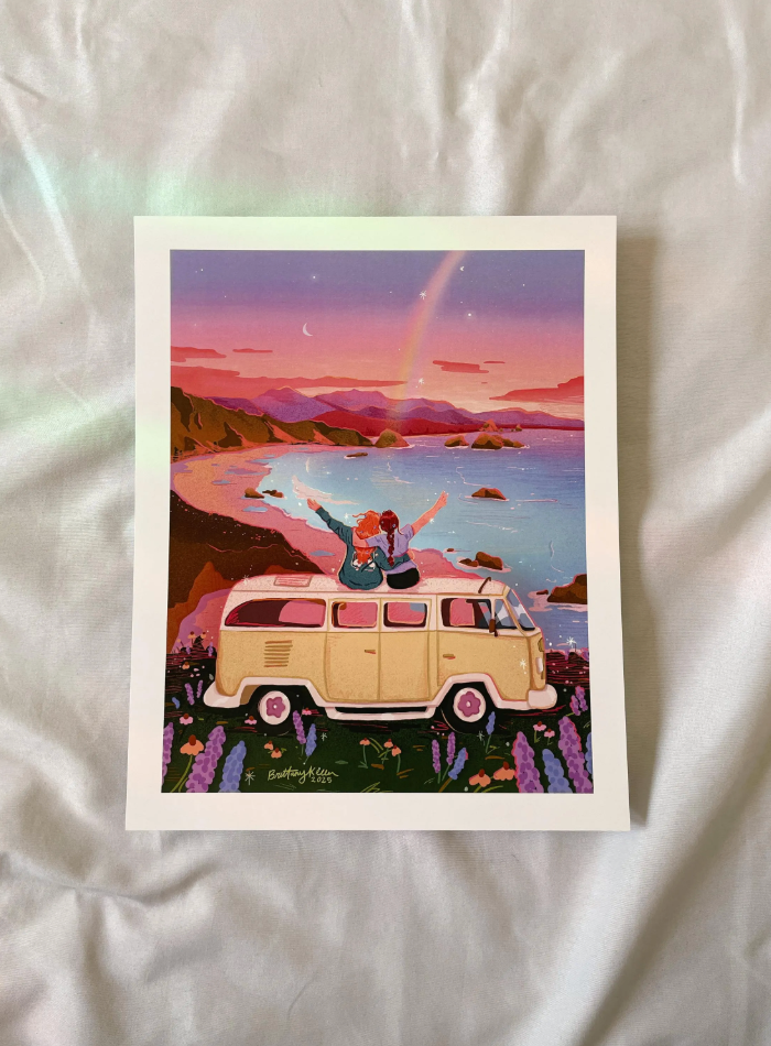 Brittany Keller Art - Wholesale Art Print - Van Life Print2