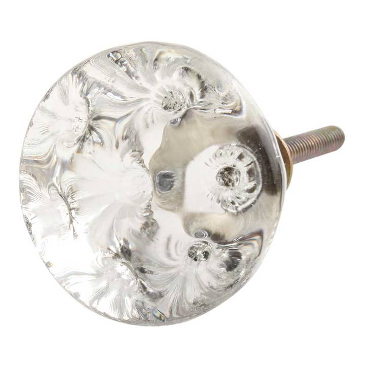 1 Piece Clear Glass Interior Drawer Knob for wholesale by Daana Paani LLC