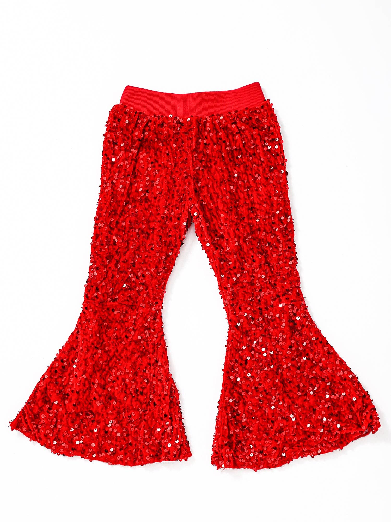 sassy kids palace – wholesale Trousers – Kids – Girls Red Sequin Pants
