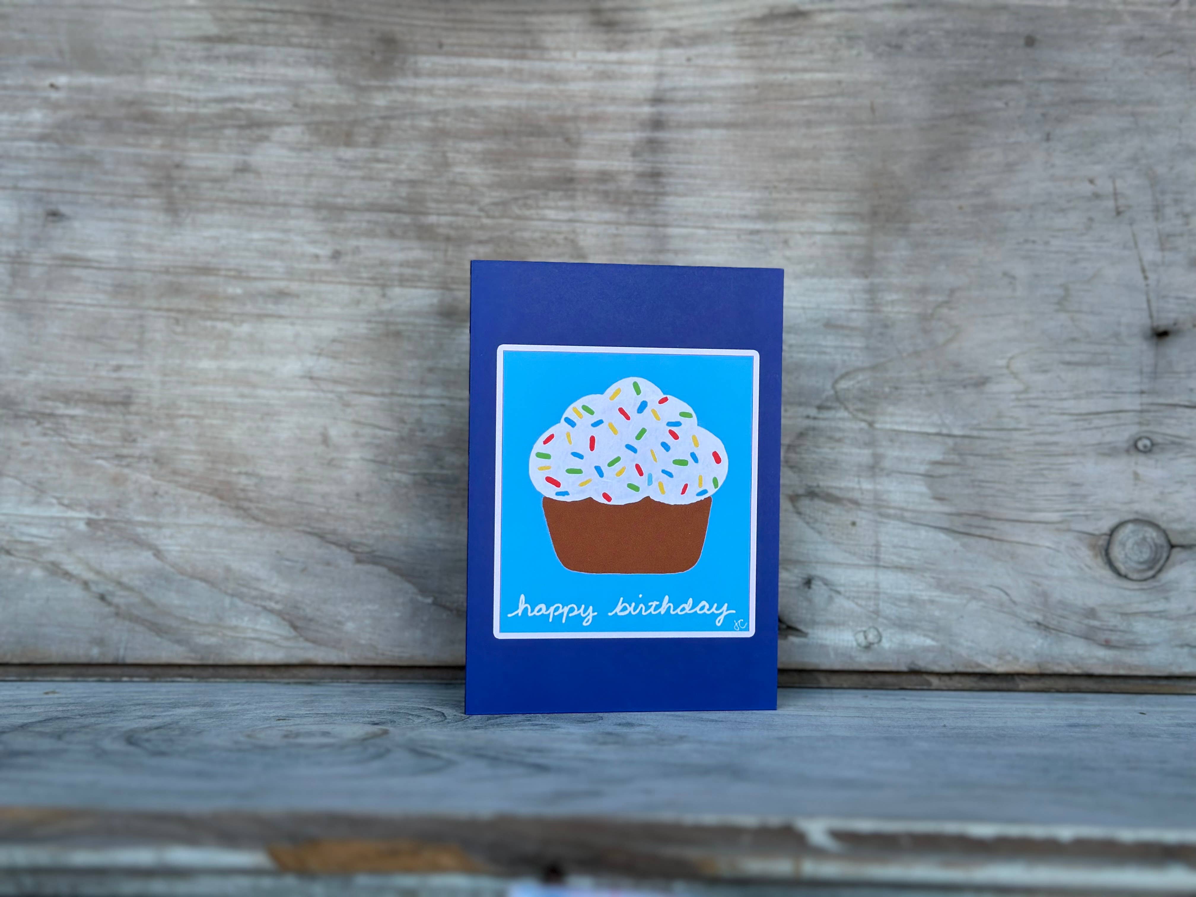 Citrus Daisy – Engroshandel Fødselsdagskort – Drys Cupcake Tillykke med fødselsdagen2