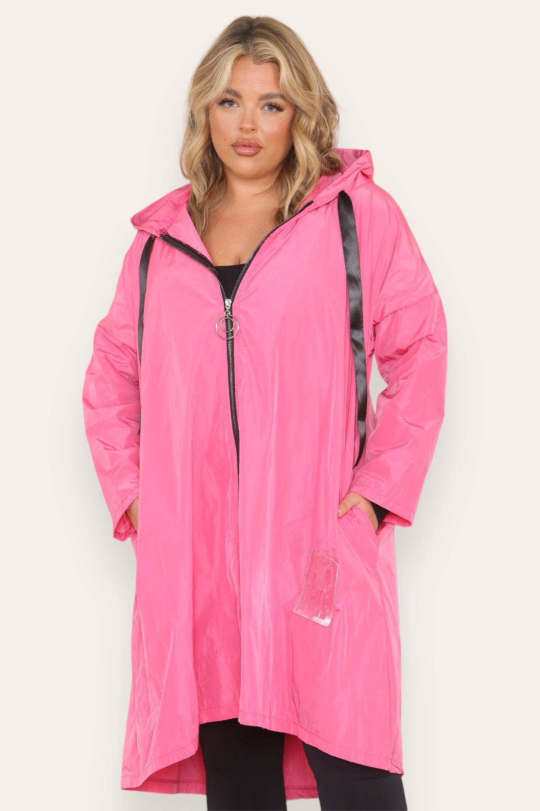 Miss Bold - Wholesale Raincoat - Women's - Oversized Hooded Rain Mac6