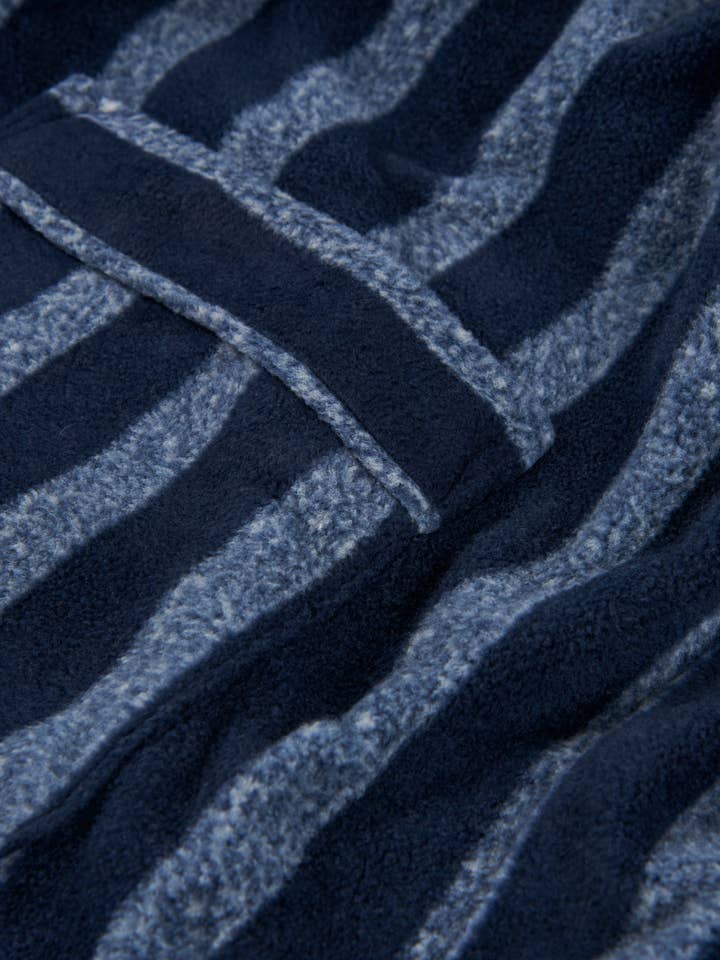 Men's Winter Premium Fleece Robe - Blue 0608 for wholesale on Faire4