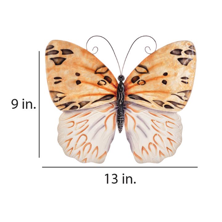 Eangee Home Design - Wholesale Wall Accent - Butterfly Wall Decor Honey, Capiz & Metal, Indoor / Outdoor4