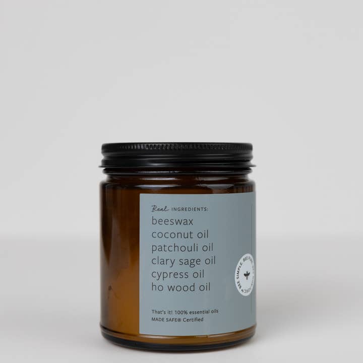Fontana Candle Co. - Wholesale Jar/Filled Candle - Cypress Sage & Patchouli Essential Oil Jar Candle: Non-Toxic