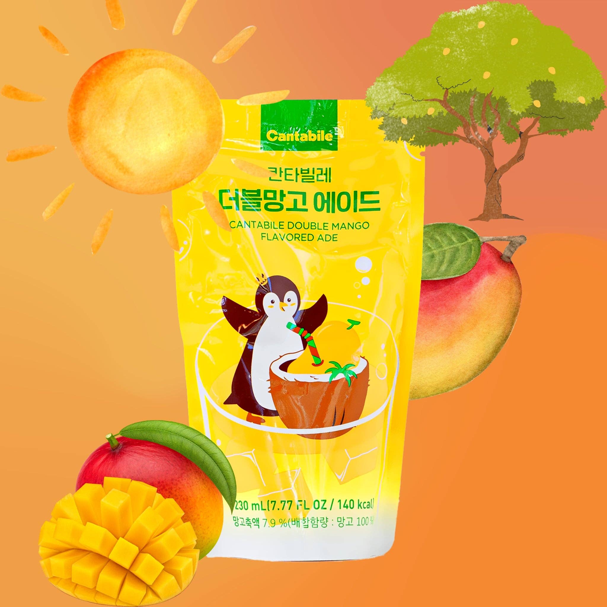 utoppa GmbH - Venta al por mayor Zumos de fruta - Bebida en bolsa CANTABILE Doble Mango Ade 230 ml1