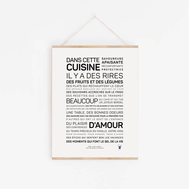 In this kitchen, there is... for wholesale by LES MOTS A L'AFFICHE