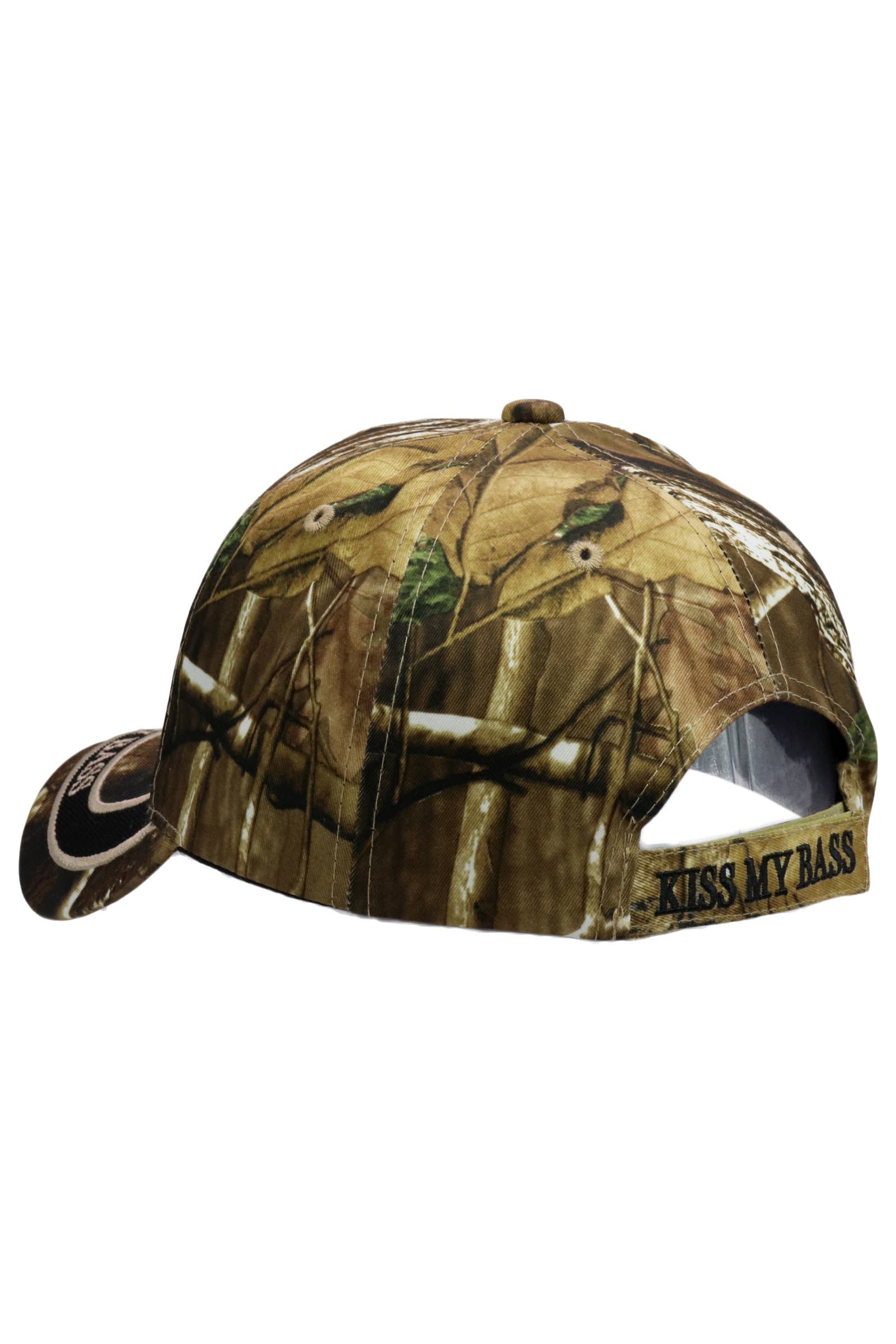 Cap Zone - Venta al por mayor Gorra de béisbol - Unisex - Gorra de béisbol acrílica Kiss My Bass Fish con cierre de velcro7