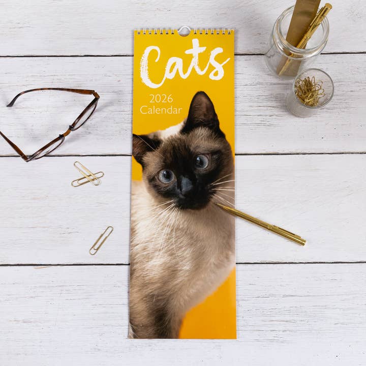 Robert Frederick Ltd - Wholesale Calendar - Cats Slim 2026 Wall Calendar5