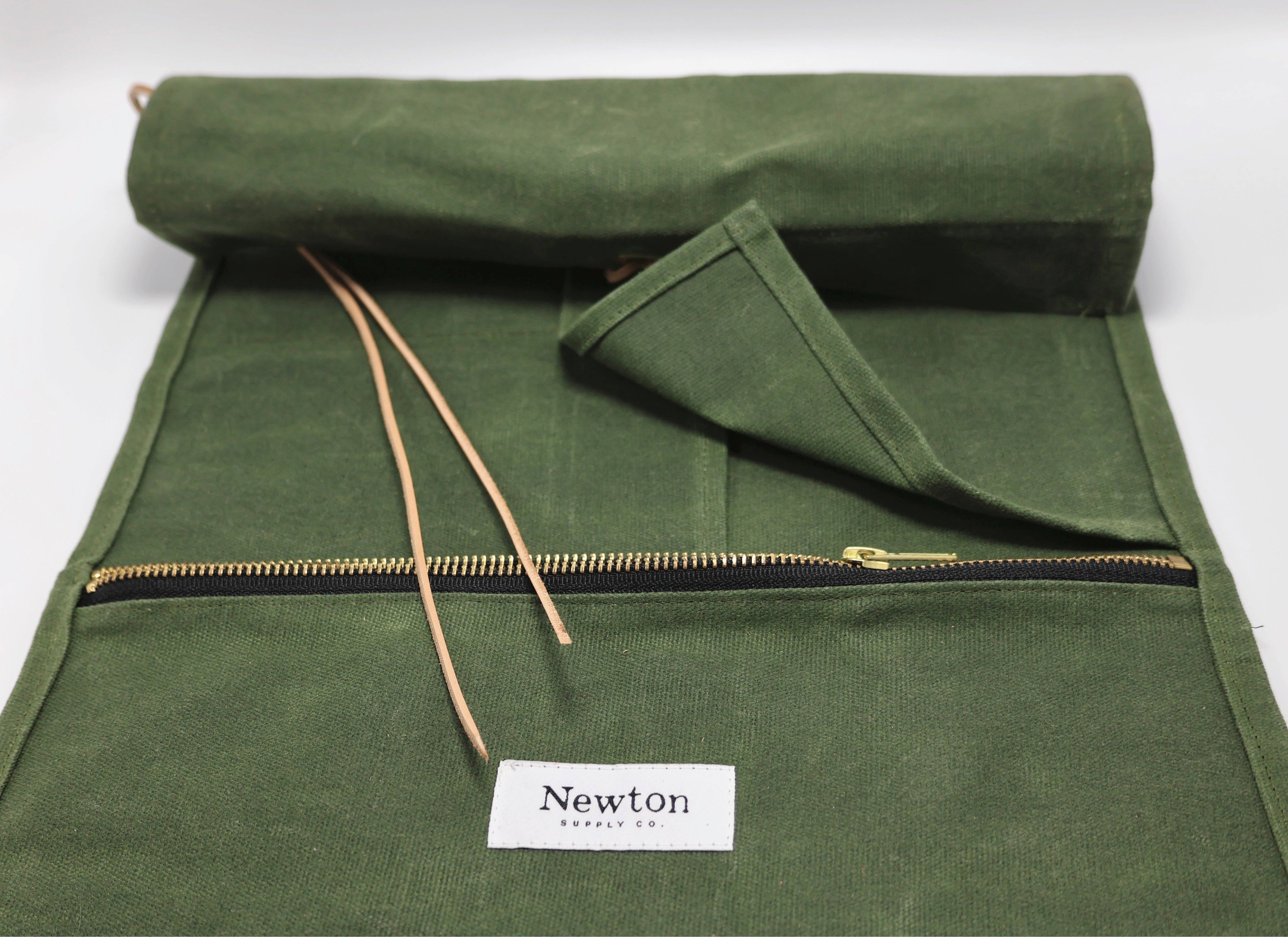 Newton Supply Co - Wholesale Luggage - waxed canvas tool roll1