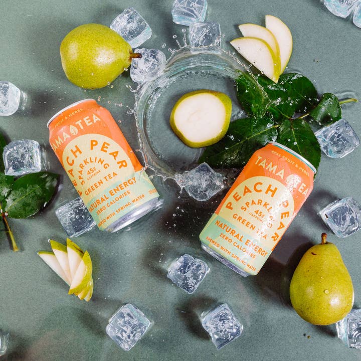 Tama Tea, LLC - Wholesale Sparkling Water - Peach Pear - Organic Sparkling Green Tea2
